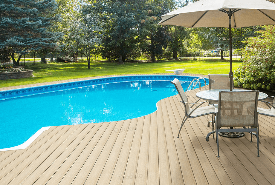 wpc deck tiles for exquisite beauty of courtyard 1
